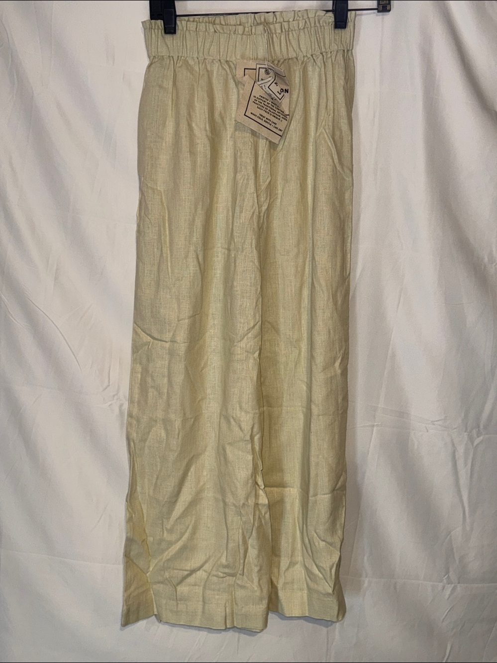 Emerson Fry Pull On Pant - Arctic Wolf Linen - Picture 3 of 6